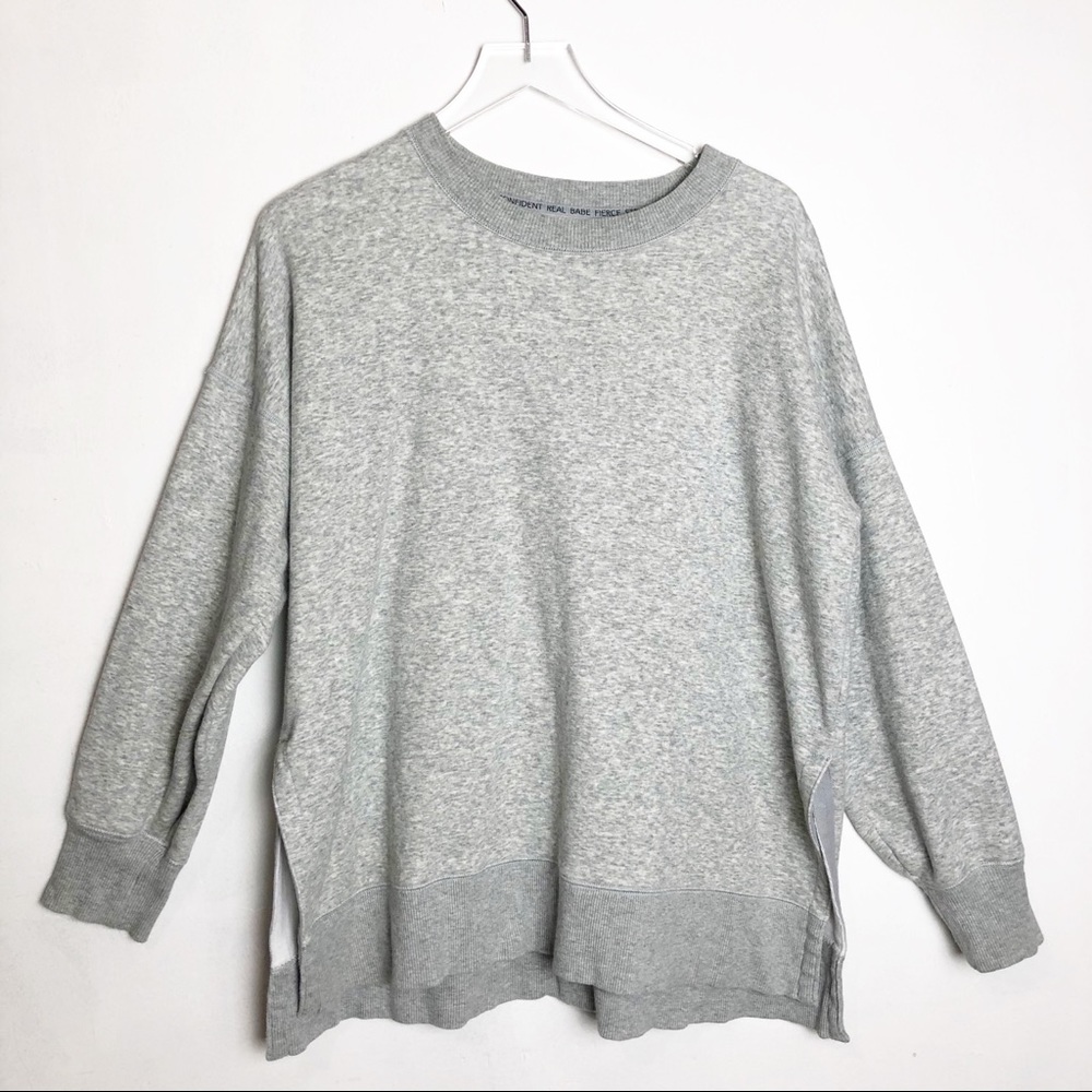 Aerie | Gray Good Vibes Oversized Sweater